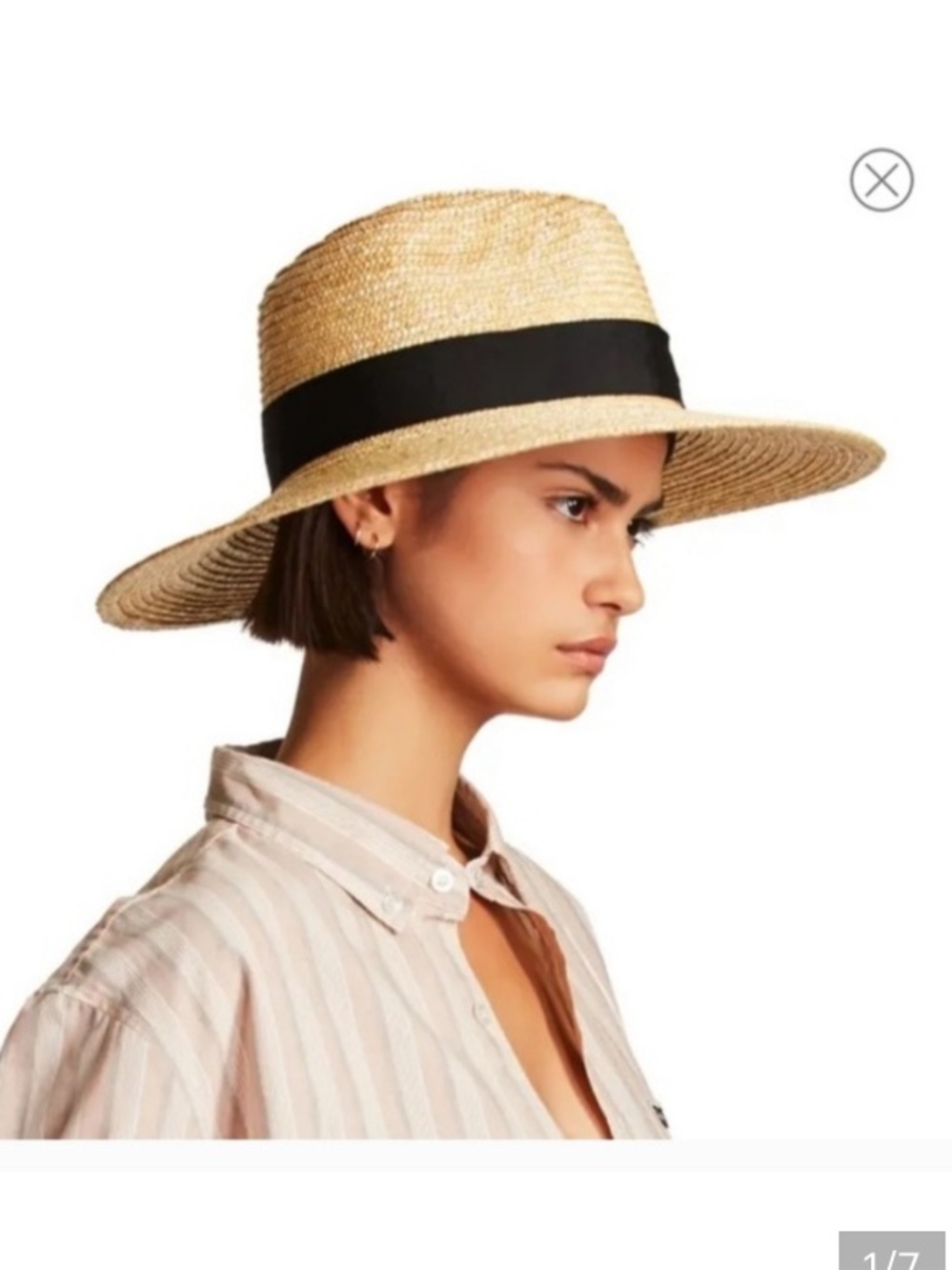 BRIXTON Johanna Wide-Brim Natural Straw Hat 👒